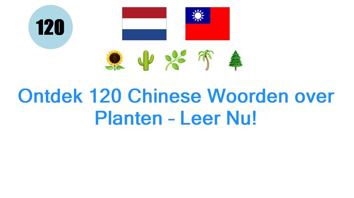 Ontdek 120 Chinese Woorden over Planten – Leer Nu!
